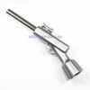 Silver Rifle Metal Dry Pipe
