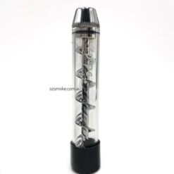 7Pipe Twist Glass Blunt Silver