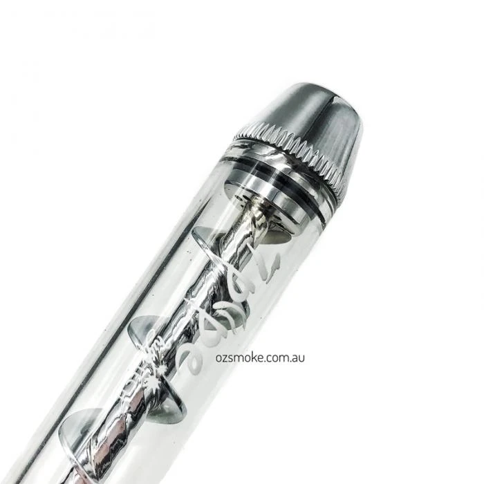 7Pipe Twist Glass Blunt Silver 4 7Pipe Twist Glass Blunt Silver - Image 2