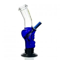 WEGE Skull Gripper Glass Bong Blue 28cm -Glass Smoke Store WEGE Skull Gripper Glass Bong Blue 28cm 1