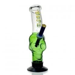 WEGE Skull Gripper Glass Bong Green 28cm