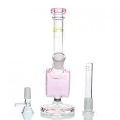 Pink Love Heart WEGE Full Glass Bong 21cm 7 Pink Love Heart WEGE Full Glass Bong 21cm -Glass Smoke Store WG121PK 2