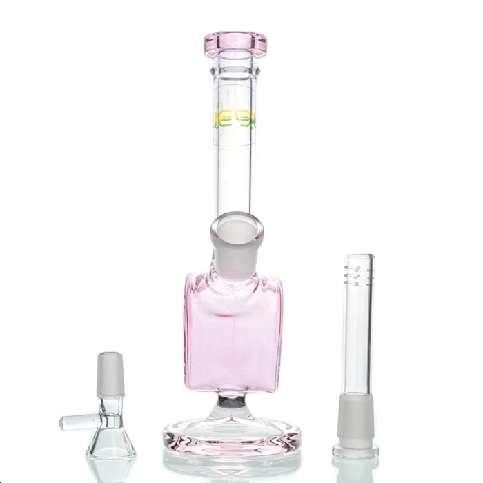 Pink Love Heart WEGE Full Glass Bong 21cm 5 Pink Love Heart WEGE Full Glass Bong 21cm - Image 3