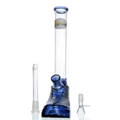 WEGE Boot Full Glass Bong Blue 30cm -Glass Smoke Store WG30B34 boot full glass bong blue2