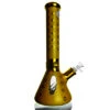 WEGE Golden 7mm Thick Full Glass Beaker Bong 35cm