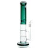 WEGE 3Layer Percolator Ice Catcher Vertical Full Glass Bong Green 35cm