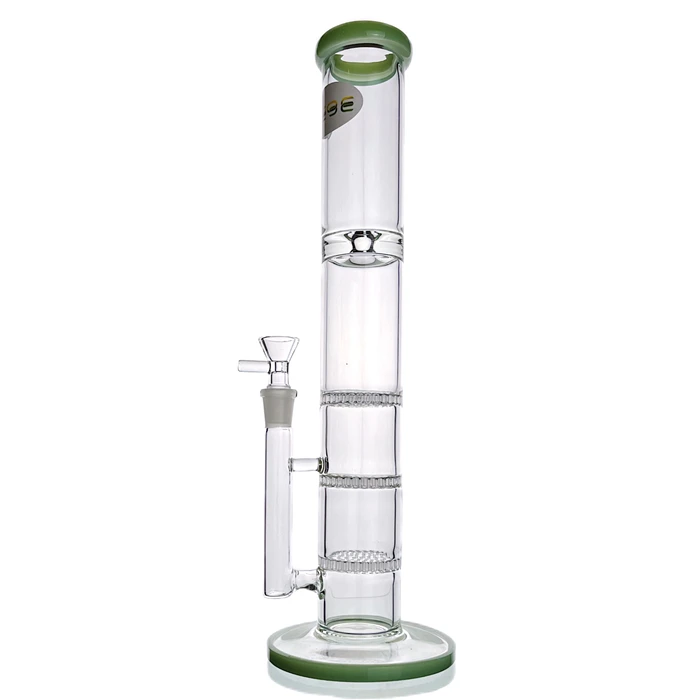WEGE 3Layer Percolator Ice Catcher Tall Stright Full Glass Bong 38cm 3 WEGE 3Layer Percolator Ice Catcher Tall Stright Full Glass Bong 38cm