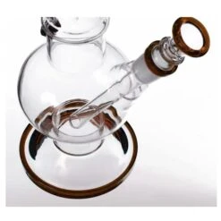 Agung Ice Slider Bubble Full Glass Bong Amber 33cm -Glass Smoke Store a7105 ice slider bubble full glass bong Amber2