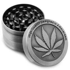 High Quality Designed In Amsterdam Zinc Alloy 4 Layer Grinder D40mm -Glass Smoke Store amsterdam zinc alloy 420 herb 4piece grinder