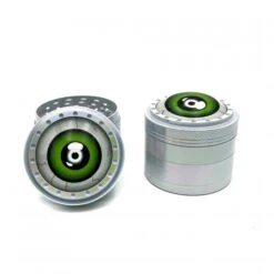 Fancy Eyeball Zinc Alloy 4 Layer Grinder 50mm Green