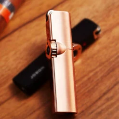 JOBON Flint Lit Slim Jet Lighter Gift Pack Rosegold -Glass Smoke Store gla14 3