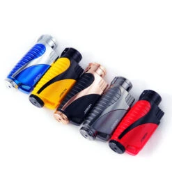 Jobon GLA15 Gift Jet Lighter Triple Flame Blue -Glass Smoke Store gla15 jobon gift jet lighter triple flame 5colors