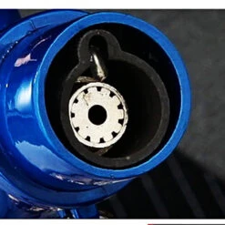 Jobon Chain Lid Window Metal Standing Jet Lighter Gift Box Blue -Glass Smoke Store gla21A jobon chain lid standing jet lighter blue nozzle