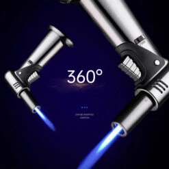 Jobon GLA24 Multi Purpose Professional Jet Burner Torch Lighter Blue -Glass Smoke Store gla24 jobon large standing jet torch lighter 360 4