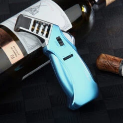 Jobon GLA28 Strong Flame Jet Lighter Blue -Glass Smoke Store gla28A jobon strong flame jet lighter blue2