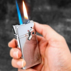 JOBON Dual Jet And Normal Flames Gift Lighter Wine -Glass Smoke Store gla30 jobon dual flame lighter dual flames 1
