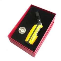 Jobon GLA40 Adjustable Nozzle Gift Jet Torch Lighter Yellow -Glass Smoke Store gla40y 2