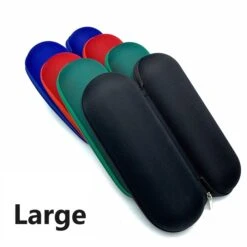 Four Pack Large Glass Pipe Pouch Case With Zip Lock