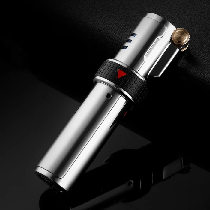 Jobon Butane Triple Flame Flint Jet Lighter Sliver 3 Jobon Butane Triple Flame Flint Jet Lighter Sliver