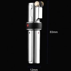 Jobon Butane Triple Flame Flint Jet Lighter Sliver 8 Jobon Butane Triple Flame Flint Jet Lighter Sliver -Glass Smoke Store jobon jet lighter gl19 4 2