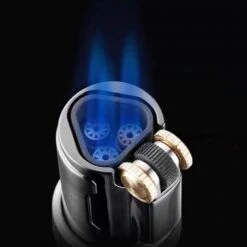 Jobon Butane Triple Flame Flint Jet Lighter Sliver 10 Jobon Butane Triple Flame Flint Jet Lighter Sliver -Glass Smoke Store jobon jet lighter gl19 6 2