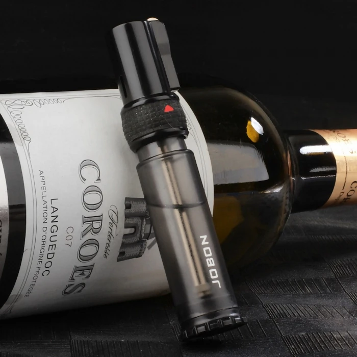 Jobon Butane Flint Single Jet Flame Lighter Transparent Grey 3 Jobon Butane Flint Single Jet Flame Lighter Transparent Grey