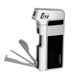 JOBON LIG74B Gas Lighter With Pipe Tools Black