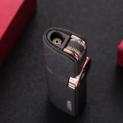 JOBON Flint Lit Slim Jet Lighter Gift Pack GLA14D Matte Black -Glass Smoke Store jobon gla14d 5