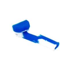 Karmas Silicone Hand Smoking Pipe Blue White -Glass Smoke Store karma silicone pipe blue white