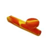 Kazili Silicone Hand Smoking Pipe Yellow Orange -Glass Smoke Store kazili silicone pipe orange yellow