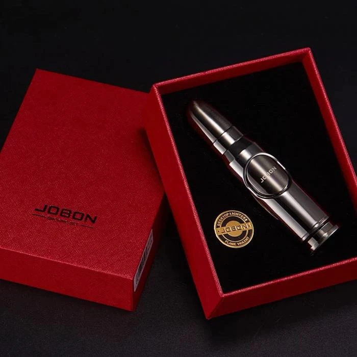 Jobon Bullet Shaped Cigar Jet Lighter Black Gold 7 Jobon Bullet Shaped Cigar Jet Lighter Black Gold - Image 5