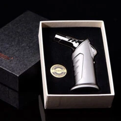 JOBON Lig138 Standing Gift Jet Lighter Blue -Glass Smoke Store lig138 jobon jet lighter gift box 2