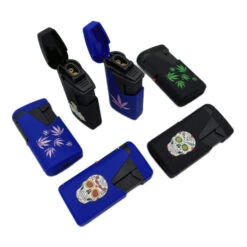 ZENGAZ Flip Lid Double Flame Jet Lighter -Glass Smoke Store lig62 zengaz flip lid double flame jet lighter 6pictures