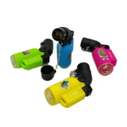 ZENGAZ Lig63A Angle Twin Flame Jet Lighter With Chain Lid