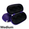 Purple Medium Glass Pipe Pouch Case With Zip Lock -Glass Smoke Store medium case purple text