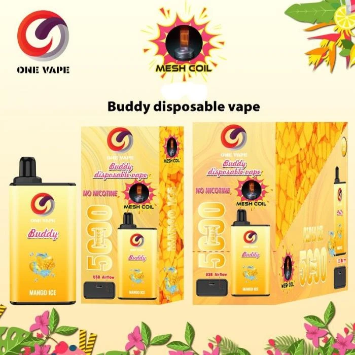 5000 Puffs One Vape Buddy Disposable Vape Mesh Coil Mango Ice 3 5000 Puffs One Vape Buddy Disposable Vape Mesh Coil Mango Ice