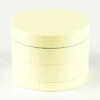 Noctilucent Laser Cut Zinc Grinder Glow In Dark 50mm Yellow