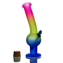 OZS Rainbow Glass Bong Oil Pourer 31cm