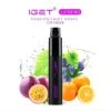 IGET Legend Passion Fruit Grape Orange 4000 PUFFS 0mg Nicotine