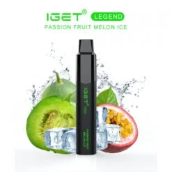IGET Legend Passion Fruit Melon ICE 4000 PUFFS 0mg Nicotine