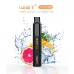 IGET Legend Pink Lemon Orange ICE 4000 PUFFS 0mg Nicotine