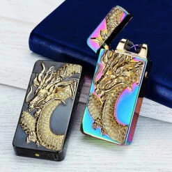 Plasma Arc Cigarette USB Lighter Dragon Black -Glass Smoke Store plger3 dragon black rainbow