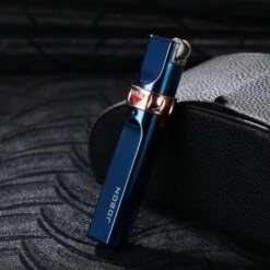 JOBON Flint Slim Jet Lighter Blue -Glass Smoke Store rlig45b2
