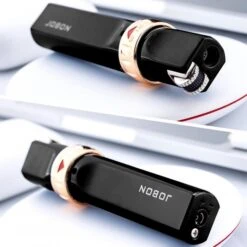 JOBON Flint Slim Jet Lighter Black -Glass Smoke Store rlig45bk1