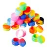 Silicone Container Storage Jar Seals Oil Wax 3ml Random Color -Glass Smoke Store silicone container storage 3ml colors