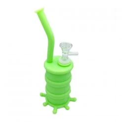 Silicone Bong 22cm Green Glow In Dark