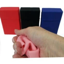 Silicone Cigarette Case 25s Black -Glass Smoke Store soft cigarette case 20 4