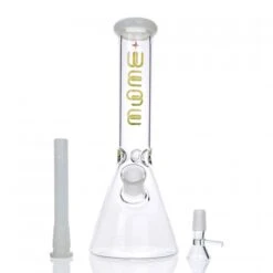 WEGE Ice Catcher Beaker Medium Full Glass Bong White 25cm -Glass Smoke Store wg125wt 1