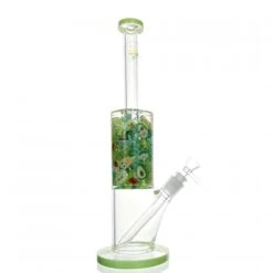 WEGE Mixed Green Full Glass Bong 33cm Jade