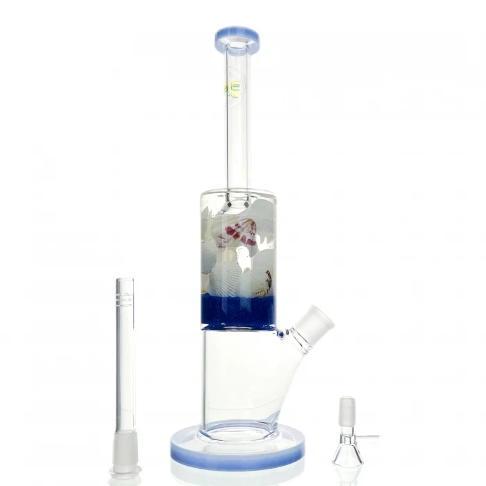 WEGE Aquatic Seashell Full Glass Bong 33cm Lavender 4 WEGE Aquatic Seashell Full Glass Bong 33cm Lavender - Image 2